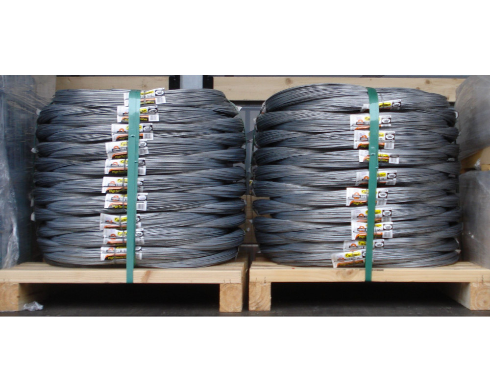 Fil lisse cloture - fil de fer torsade galvanisé pour cloture