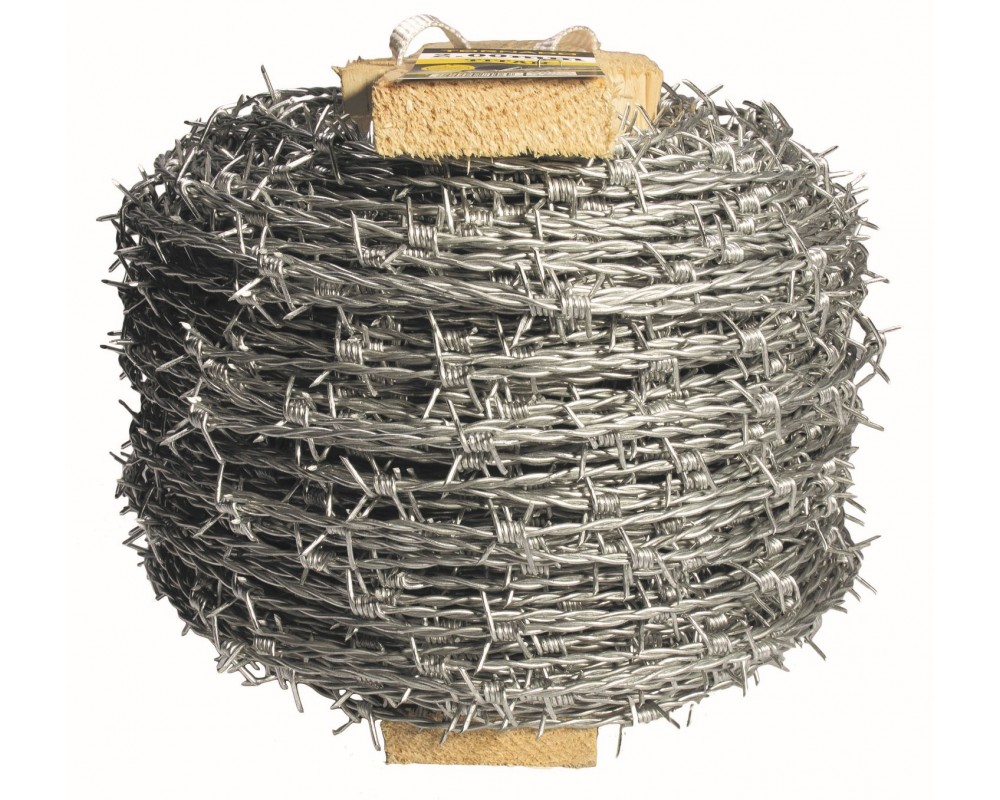 fil de fer barbelé galvanisé 2.5 x 4 x 10 200 m pour faire votre cloture agricole pour les animaux domestiques bovins ovins