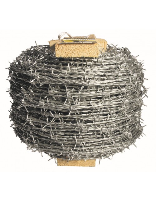 fil de fer barbelé galvanisé 2.5 x 4 x 10 200 m pour faire votre cloture agricole pour les animaux domestiques bovins ovins